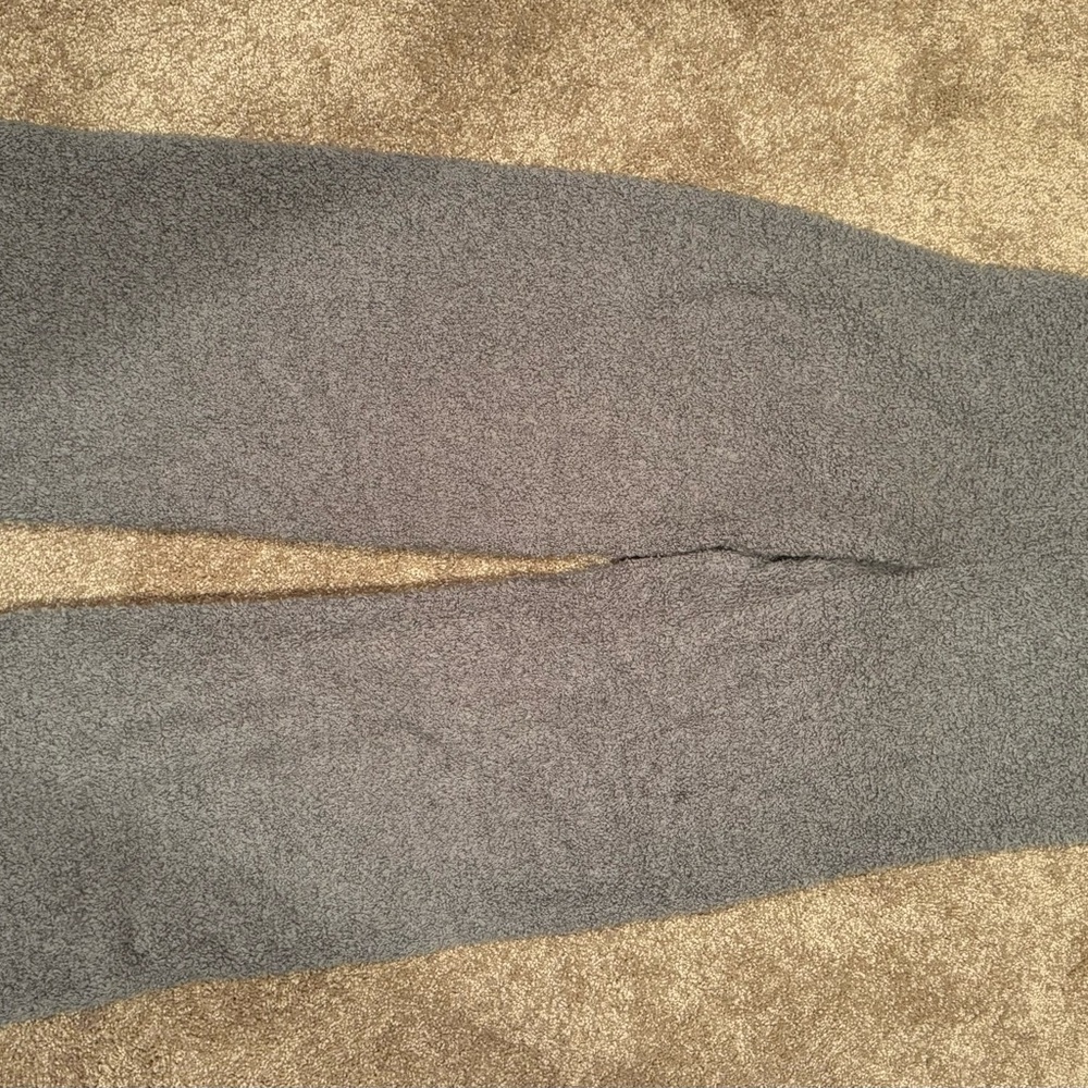 SKIMS cozy knits straight leg pants - sage green - size L/XL